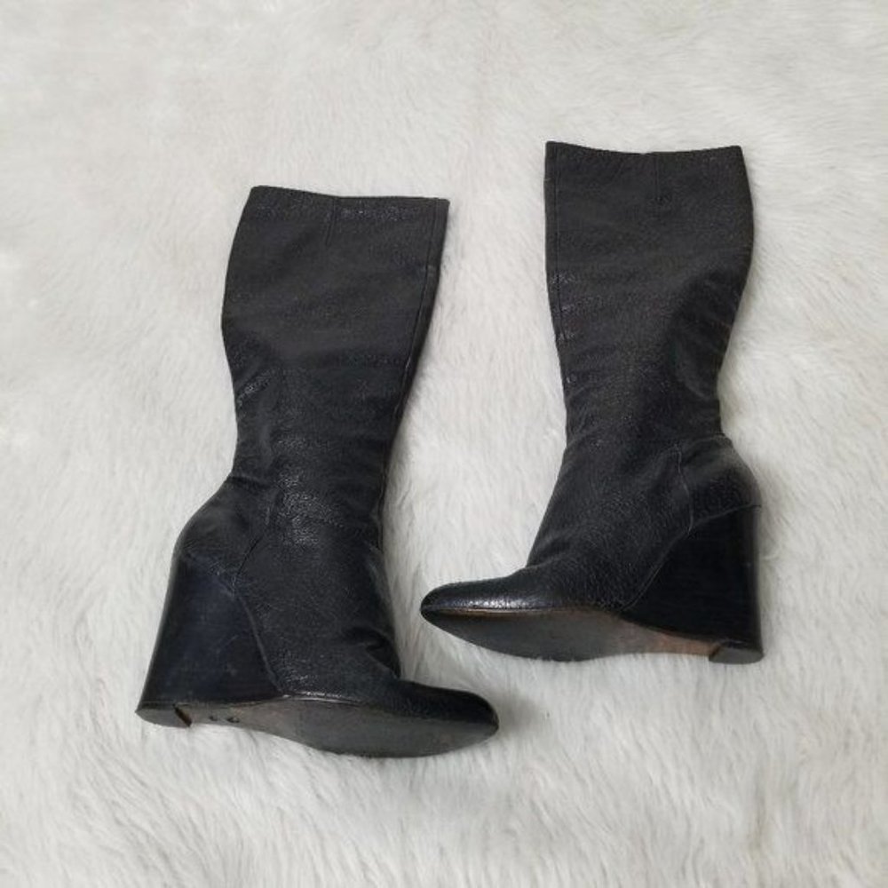 Moschino Black Heeled Boots